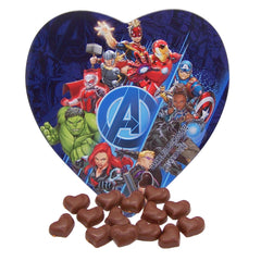 Galerie Avengers Valentines Tin showcases reusable container for keepsakes.
