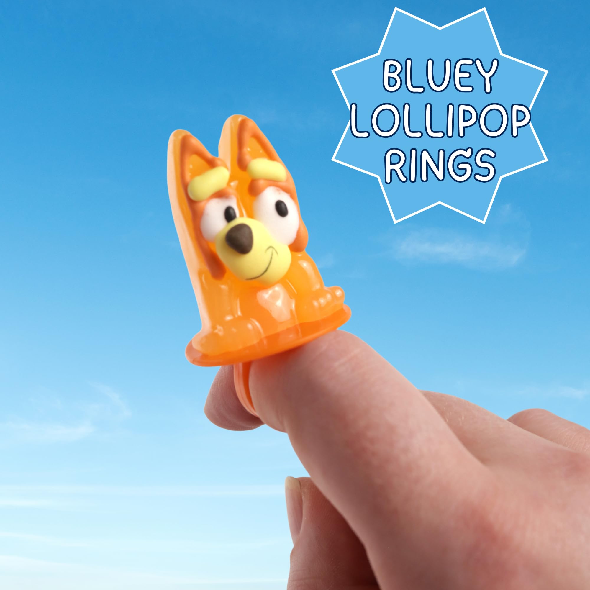 Galerie Bluey Lollipop Ring individually wrapped, preserving freshness for sharing.