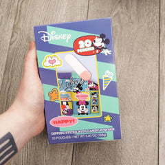 Galerie Disney packaging features classic Mickey and Minnie designs for festive themes.