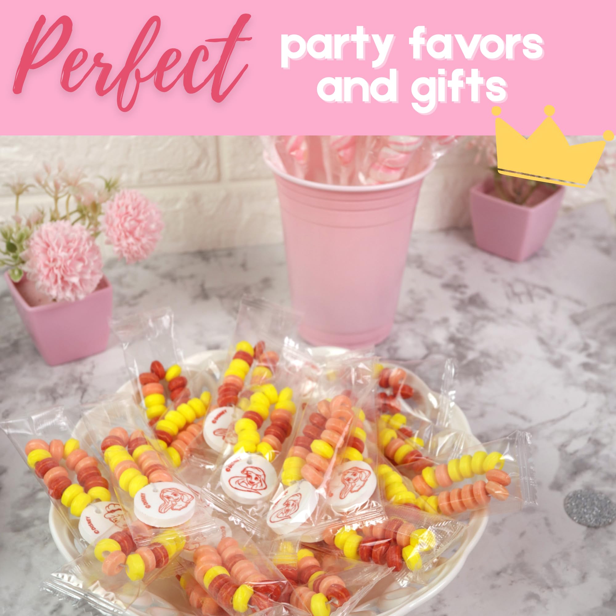 A 20-piece Disney Princess candy bracelet set for gatherings