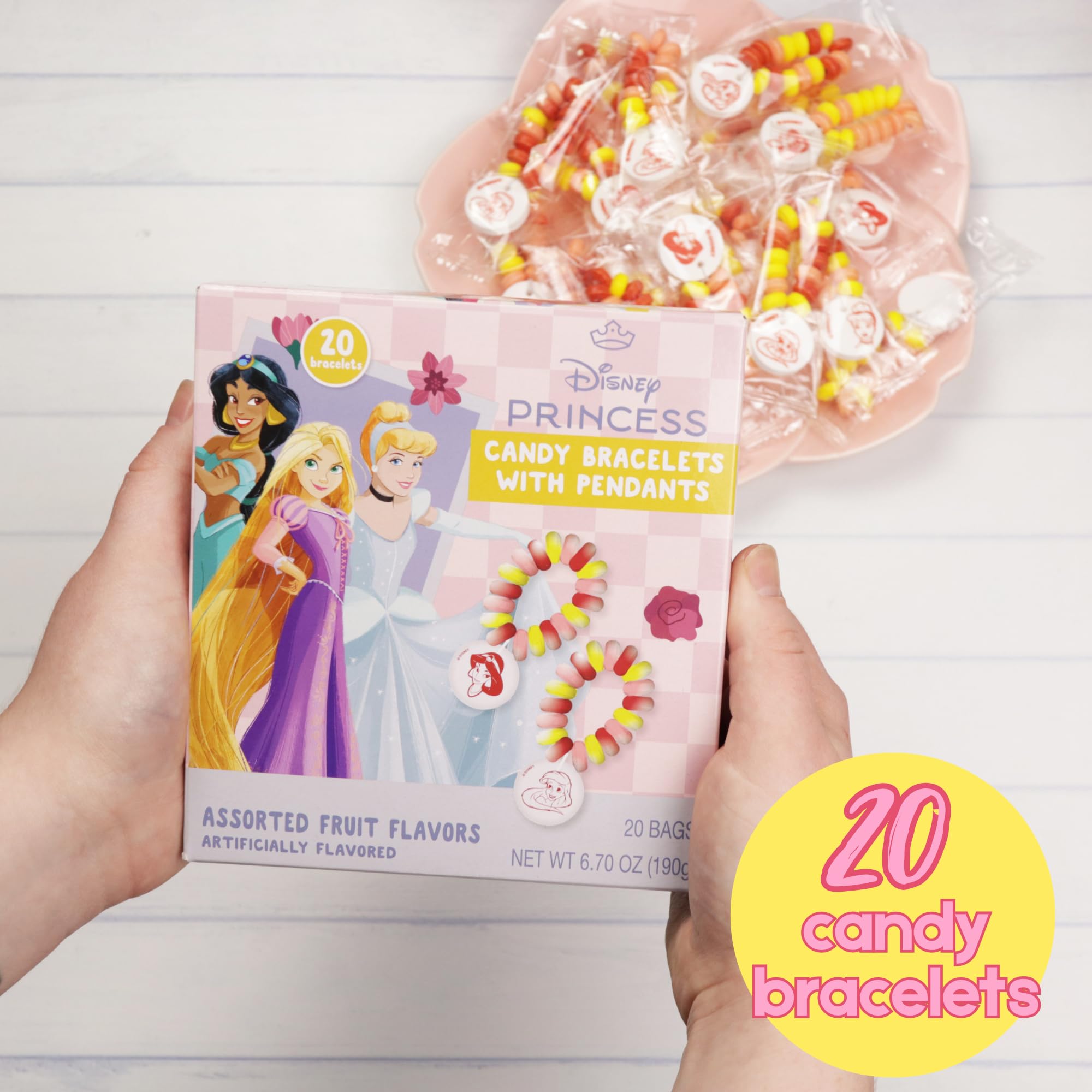 Ages 180 months and up, Disney Princess candy bracelets