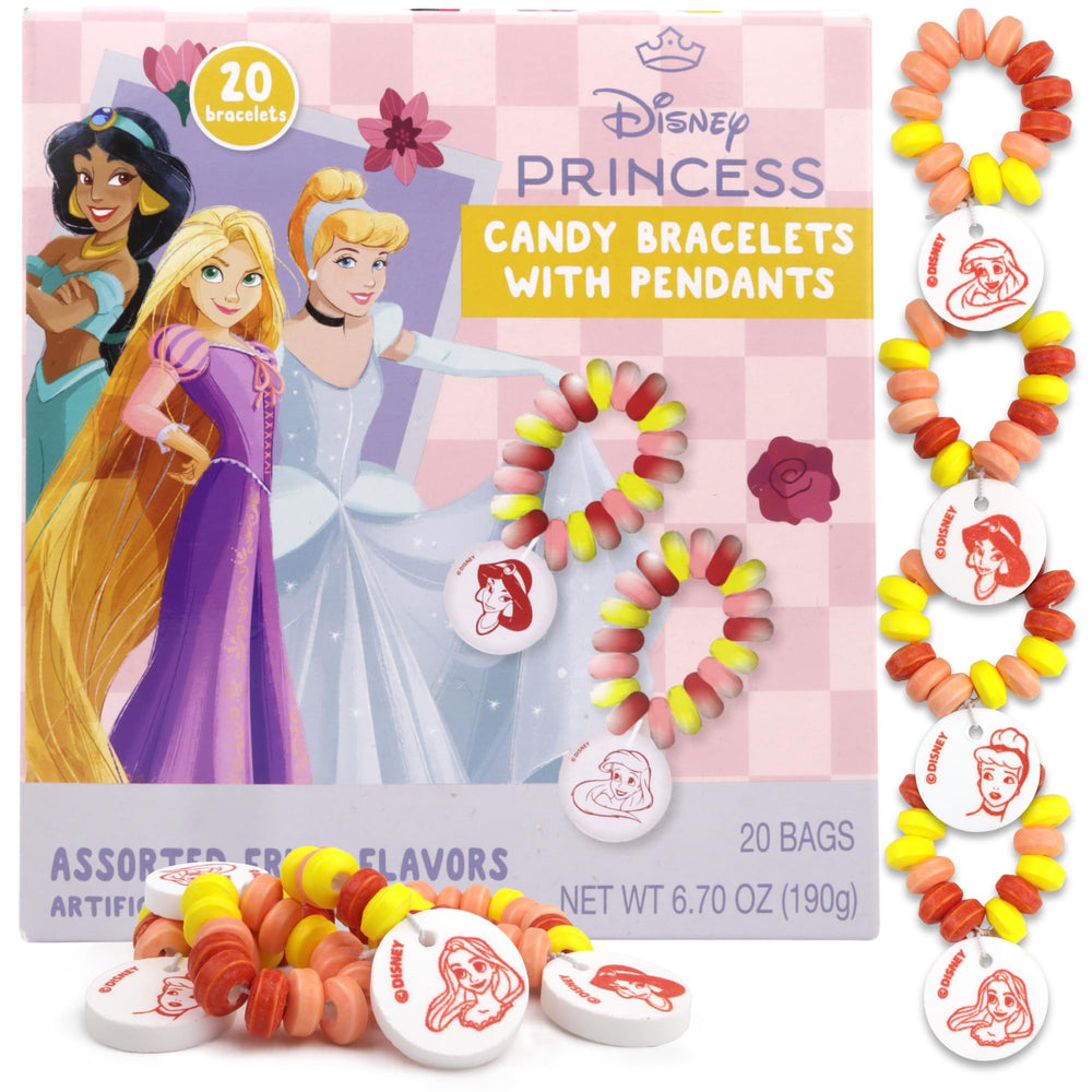 Galerie Disney Princess candy bracelets with charms for playful party favors