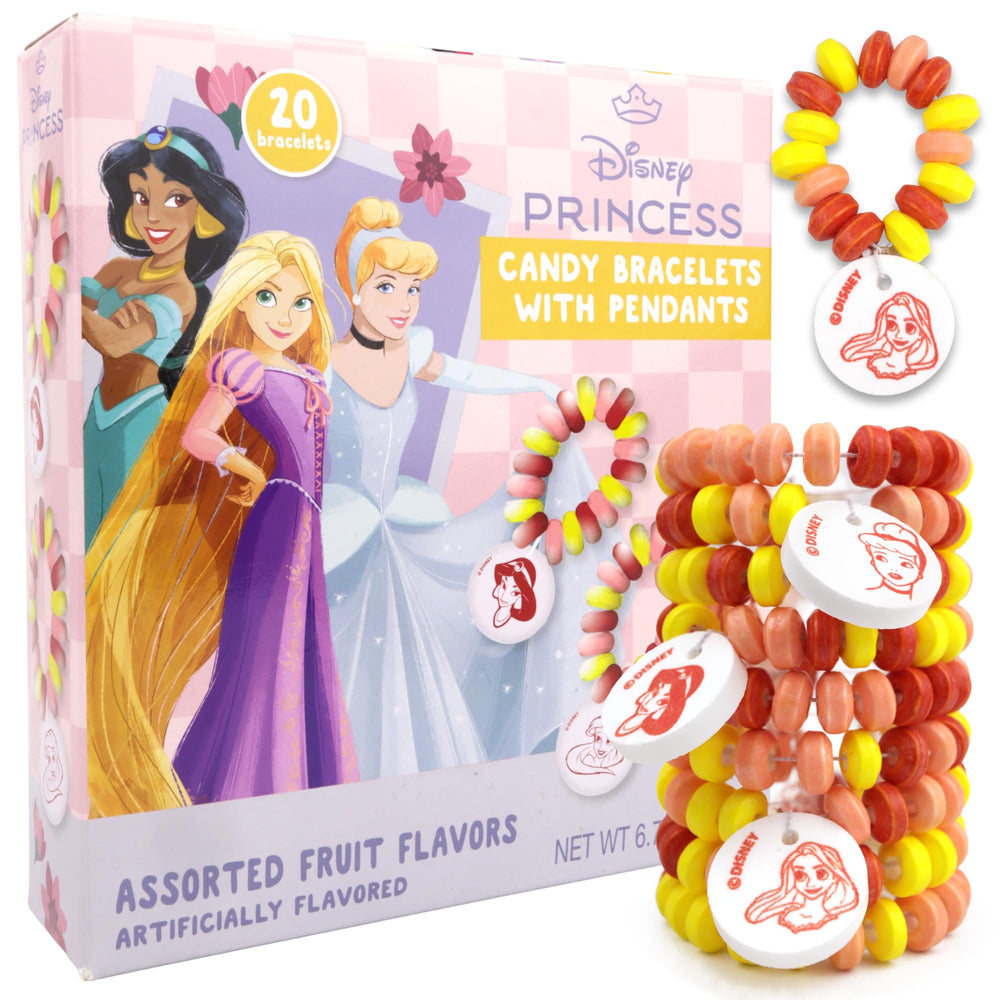Choking hazard warning for Disney Princess candy bracelets small parts