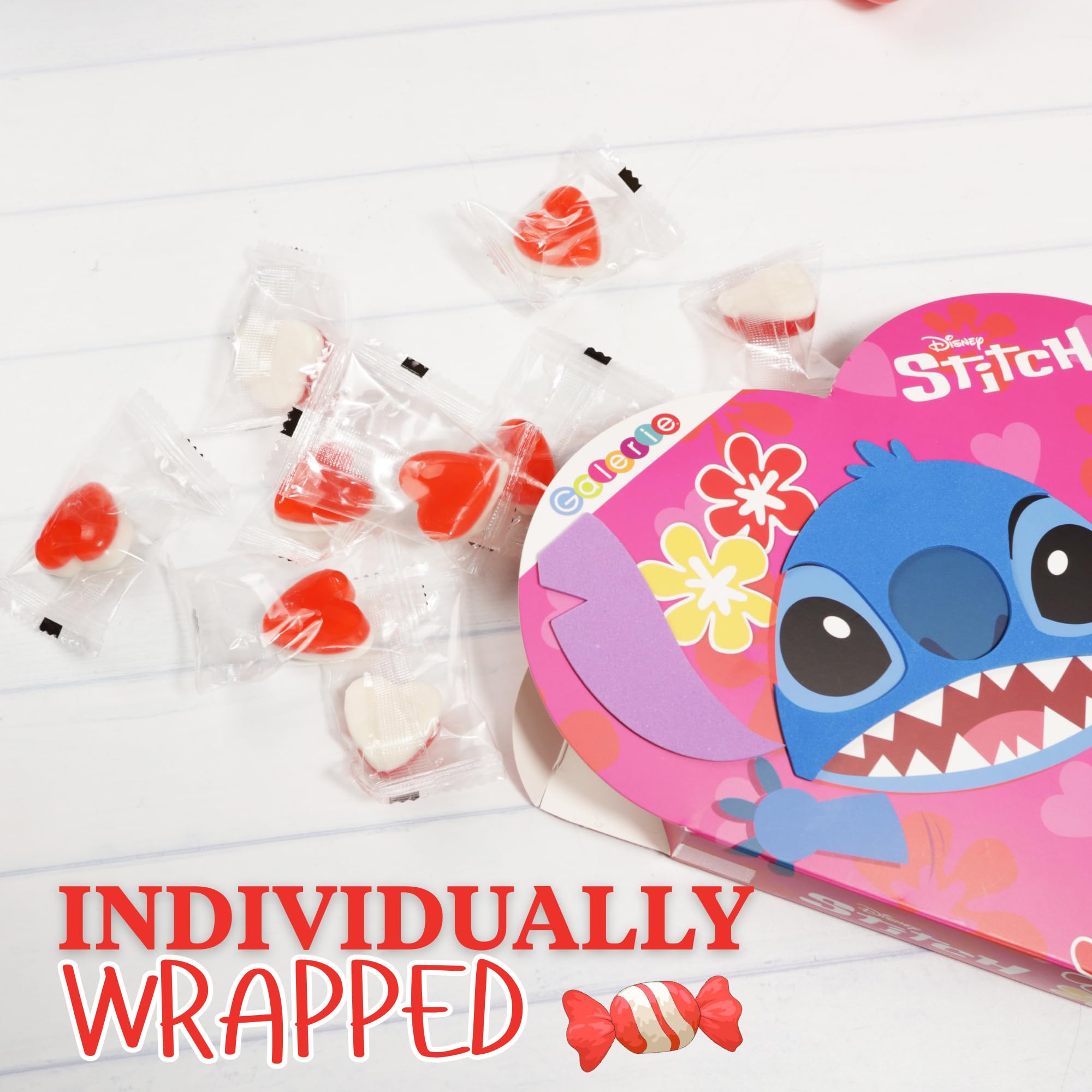 Galerie Disney Stitch gummies wrapped for easy distribution