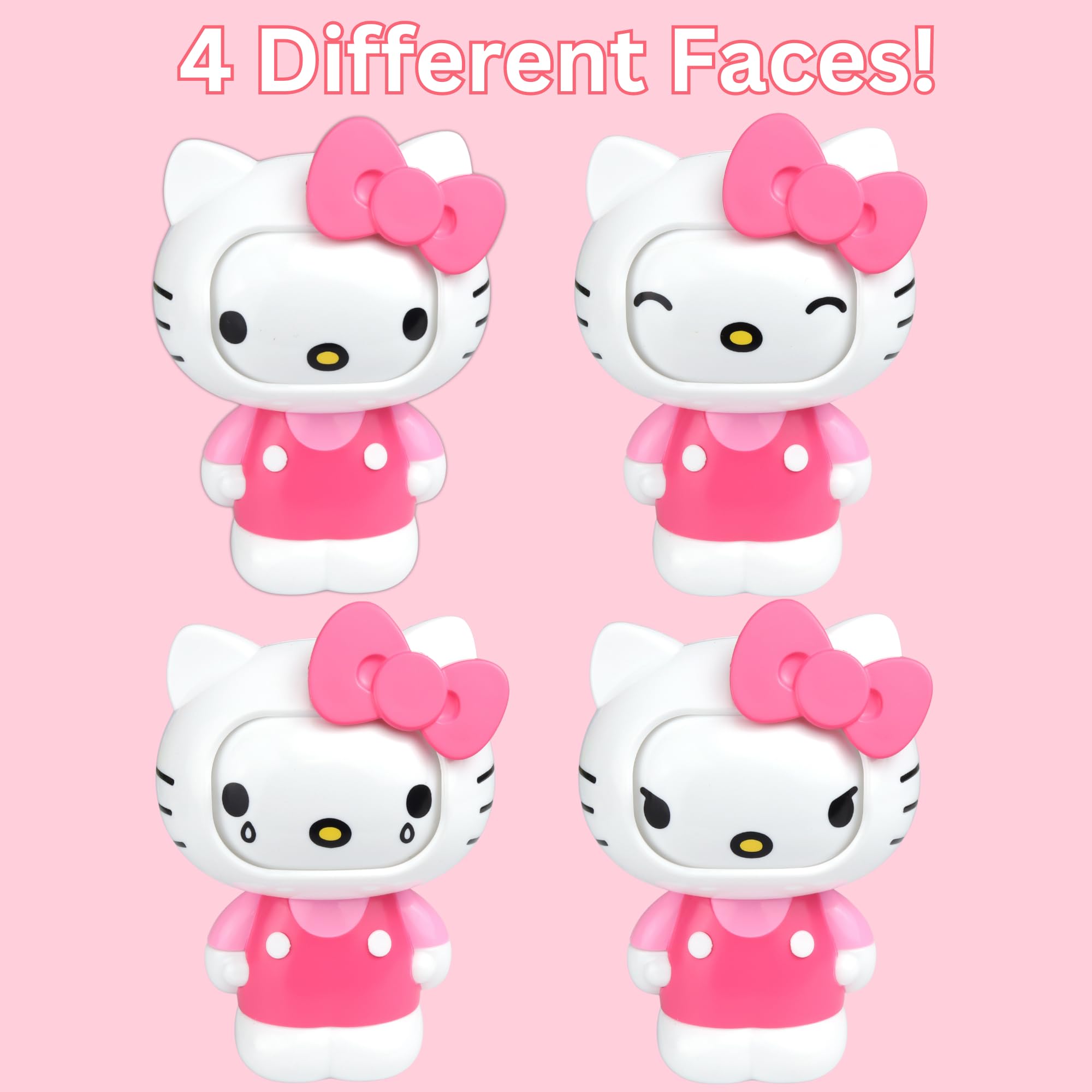 Galerie Hello Kitty candy dispenser showing assorted hard candies for a tasty surprise