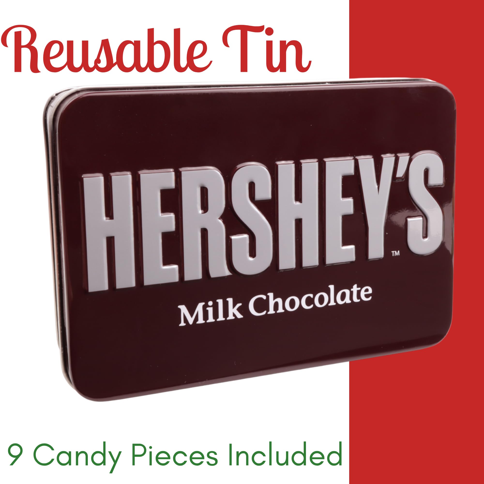 Galerie Hershey's Miniatures holiday packaging display, festive gifting appeal.