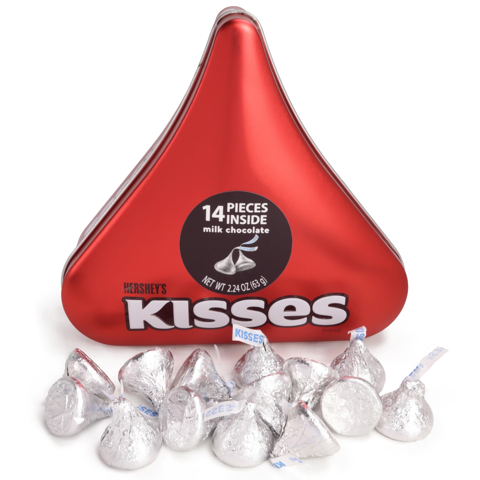 Galerie keepsake tin invites reuse as decorative storage after enjoying the Hershey Kisses.