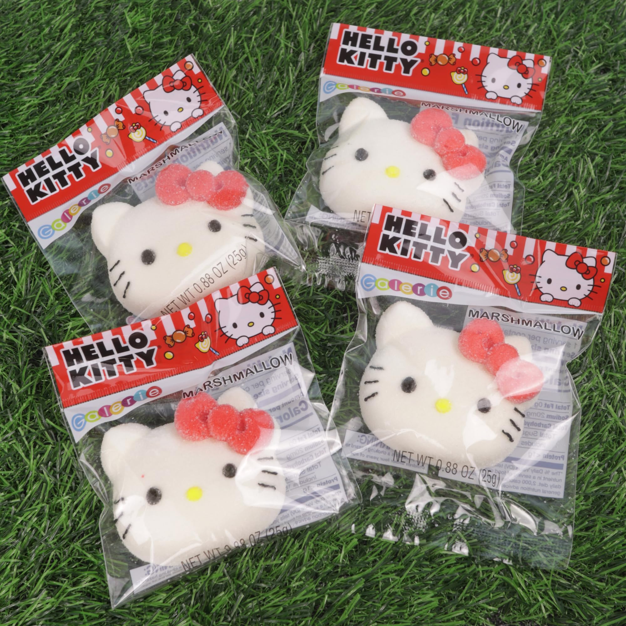 Individually wrapped marshmallows keep freshness for on-the-go snacking.