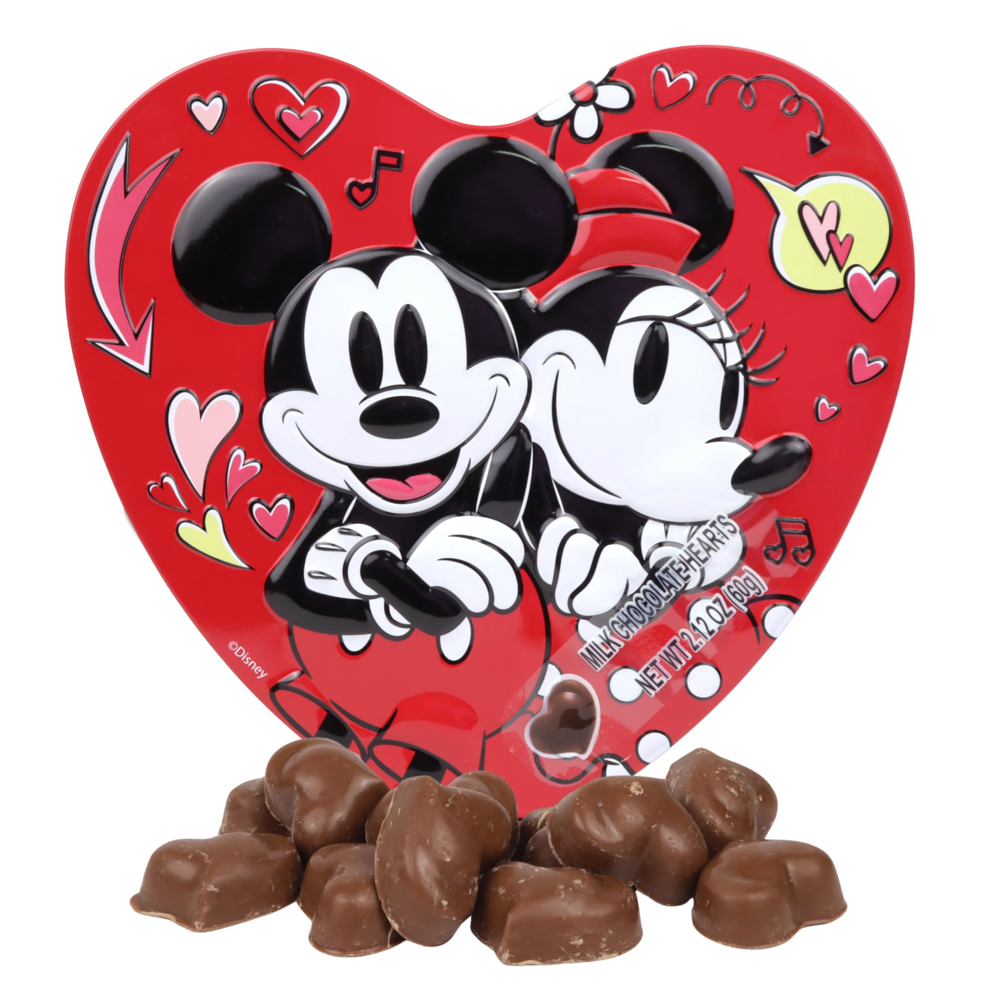 Galerie Mickey and Minnie Valentine tin, front view, ideal for gifting and keepsakes.