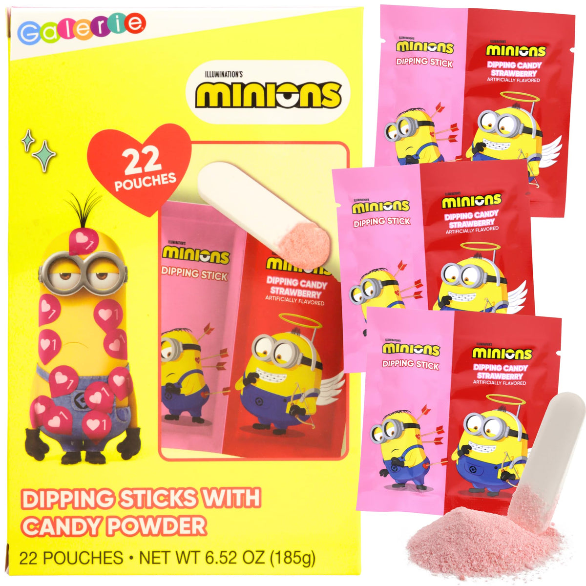 Galerie Minions valentine pouches ideal for classroom exchanges