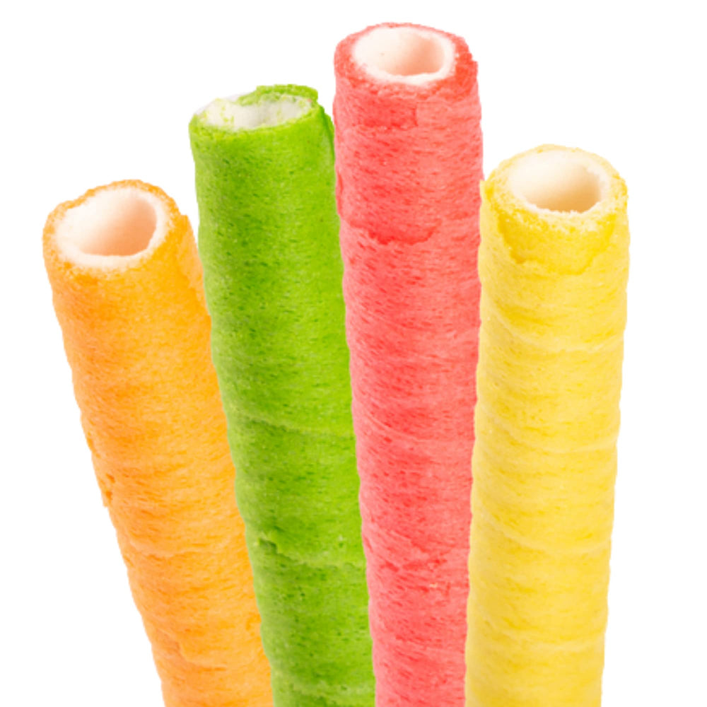 Nostalgic 90s vibes with Galerie fruity wafer straws.