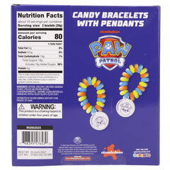 Galerie Paw Patrol candy bracelets charms close-up, featuring kid-friendly character designs.