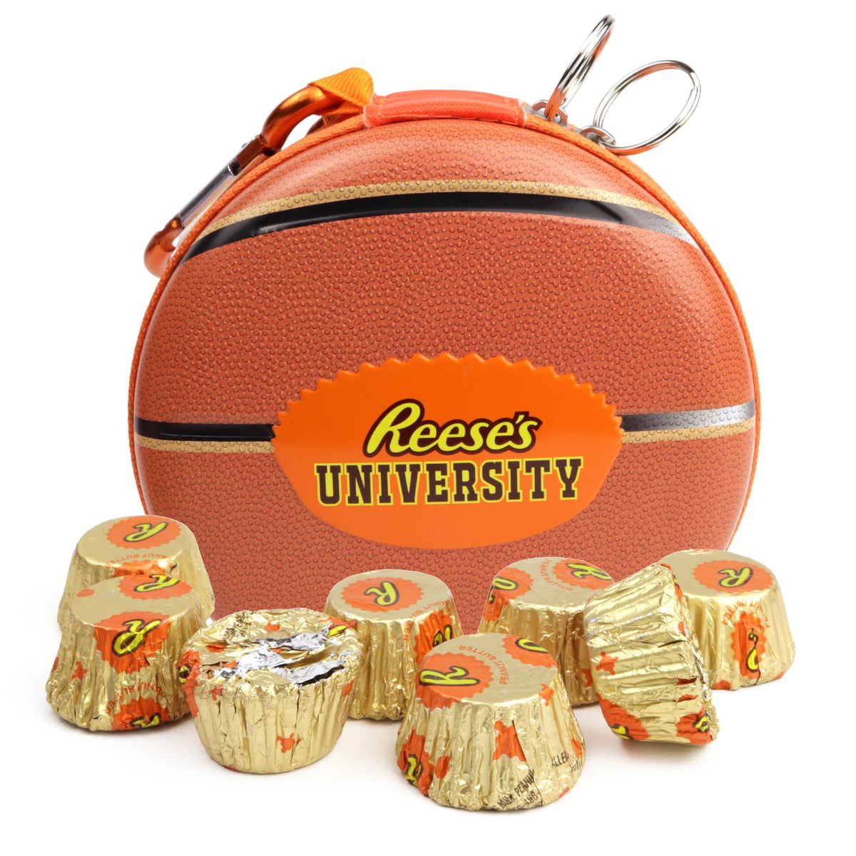 Galerie Reese’s basketball pouch zipper close-up for secure on-the-go storage