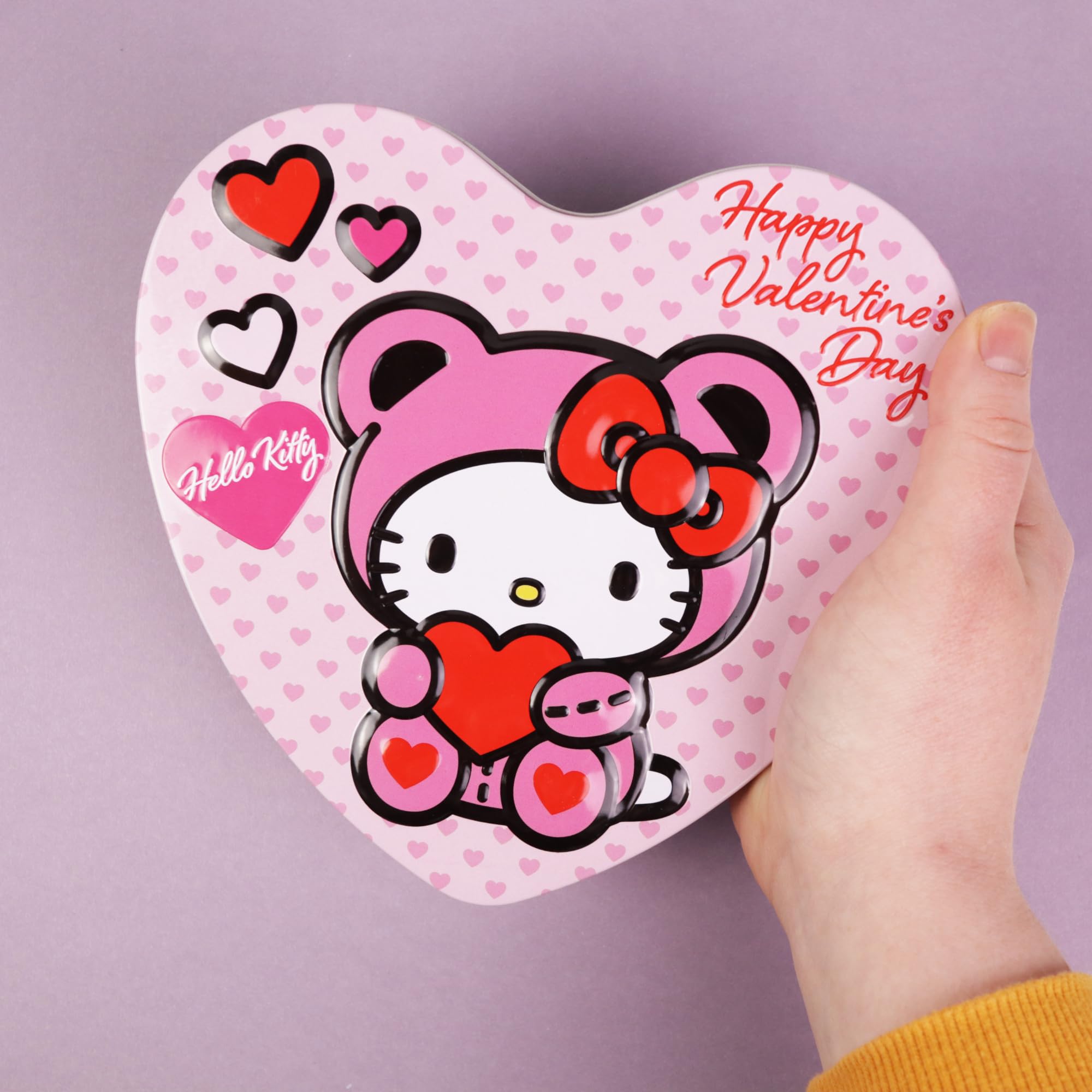 Galerie reusable heart tin serves as a keepsake after chocolates.