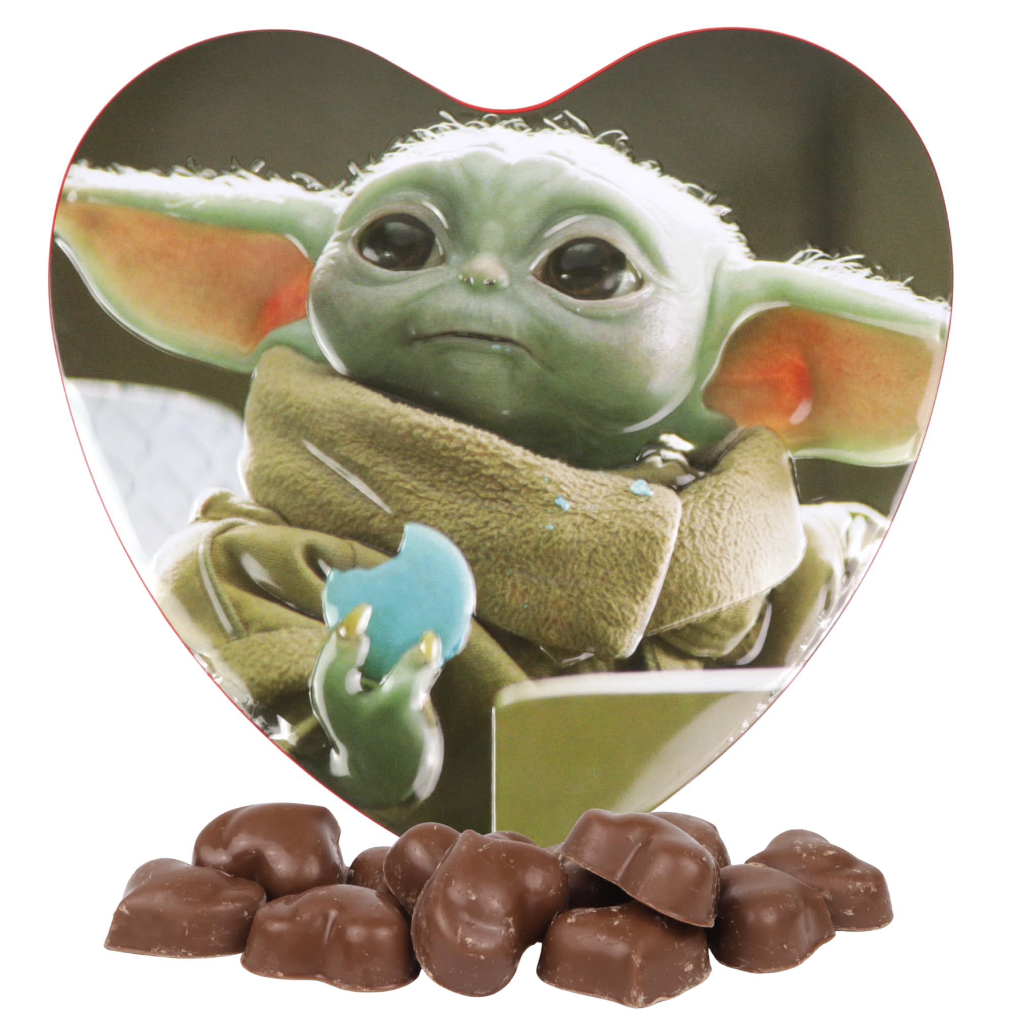 Galerie Star Wars Mandalorian Grogu heart box front view for display and gifting
