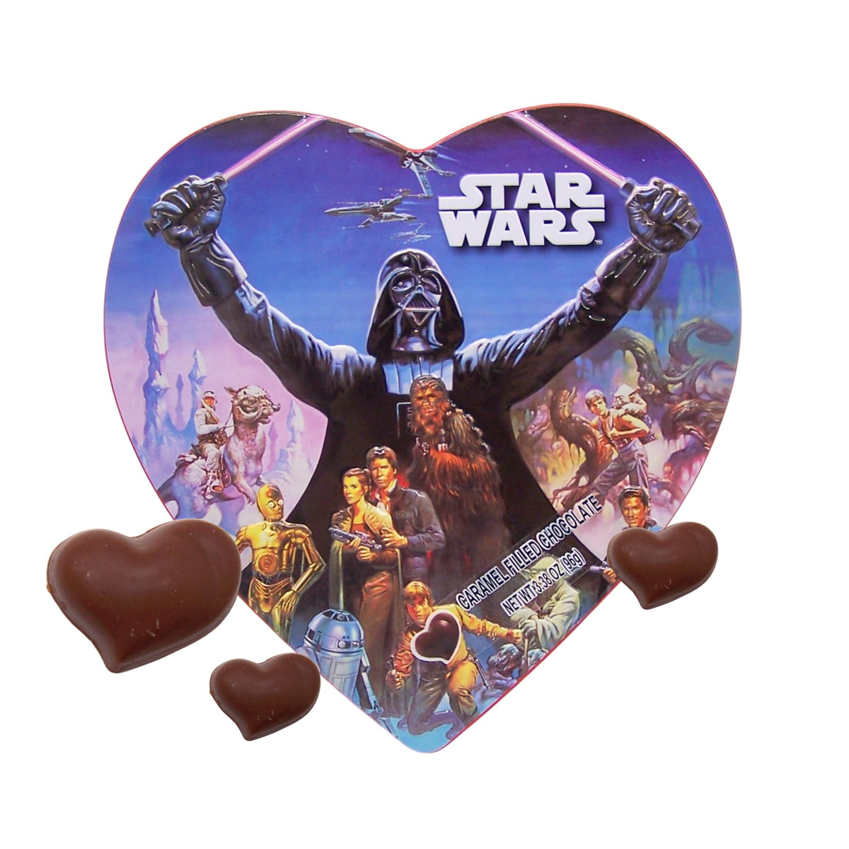 Galerie Star Wars valentines tin cover highlighting gift-ready packaging.