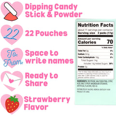 Closeup of Galerie strawberry candy powder pouches showing bright flavor and portability