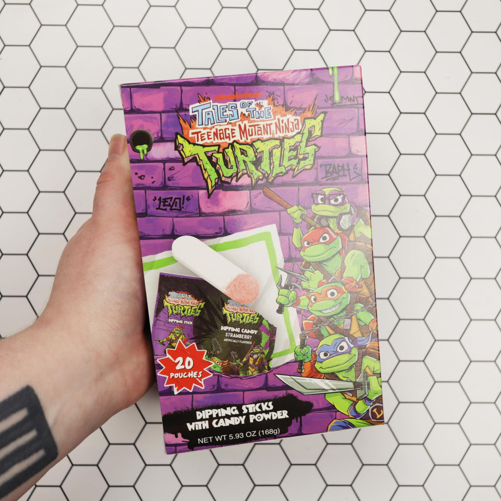 Vibrant packaging featuring all four turtles for eye-catching display.
