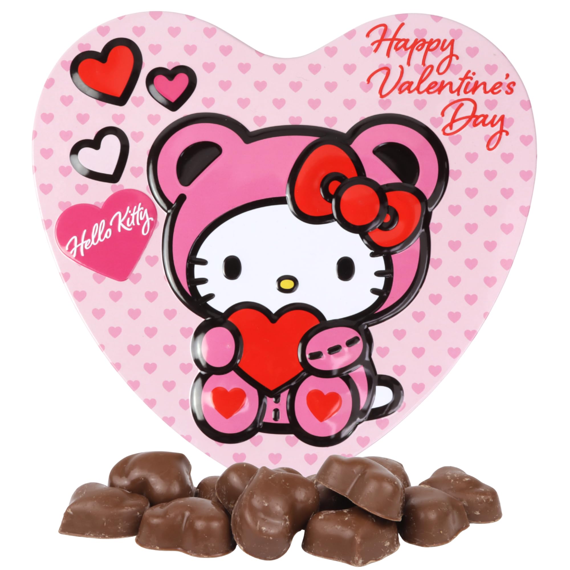 Galerie Hello Kitty heart tin with festive design, ideal for gifting.