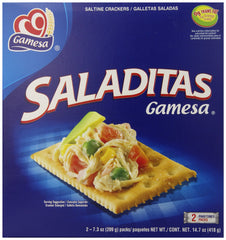 Gamesa Saladitas crackers saltine style, perfect with soups or dips