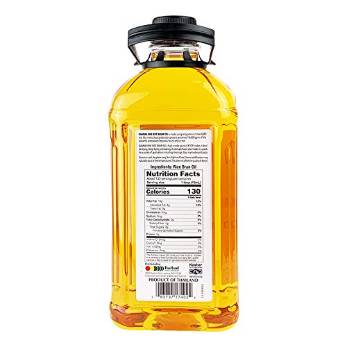 Gamma One Rice Bran Oil pour highlights smooth texture for dressings