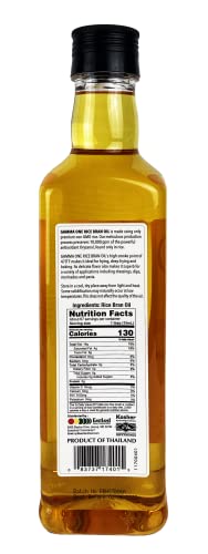 Gamma One Rice Bran Oil pour bottle for easy drizzle on salads