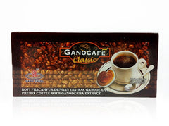 Gano Cafe Classic instant coffee with Ganoderma extract for sustained energy and focus