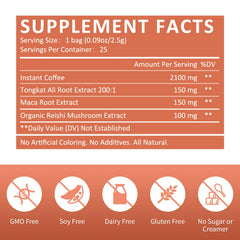 GANOHERB Maca Energy Coffee sachet opening for fast, machine-free preparation