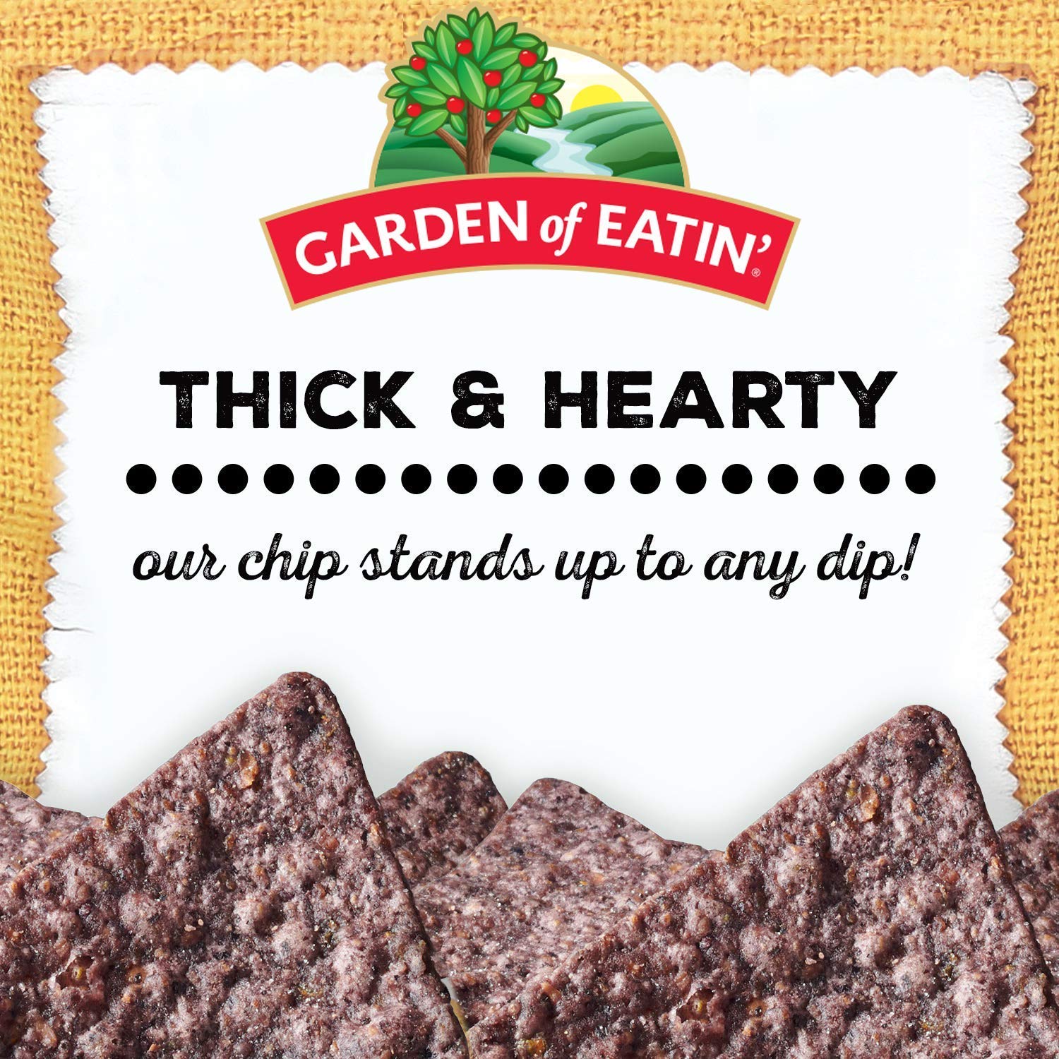 Garden of Eatin' blue corn taco shells ingredients list shown for quality