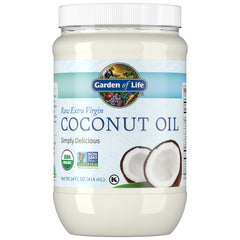 Garden of Life Raw Coconut Oil bottle front showing pure organic quality.
