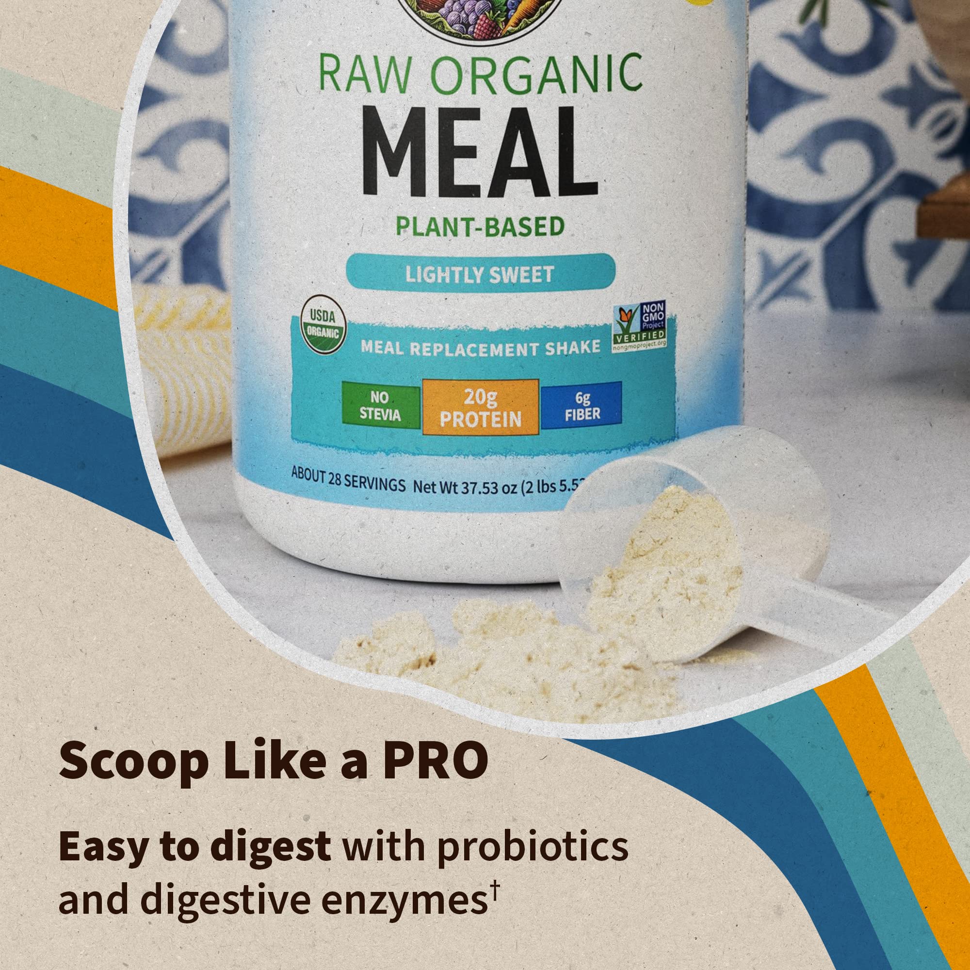 Garden of Life digestive enzymes like lipase, lactase, papain aid digestion.