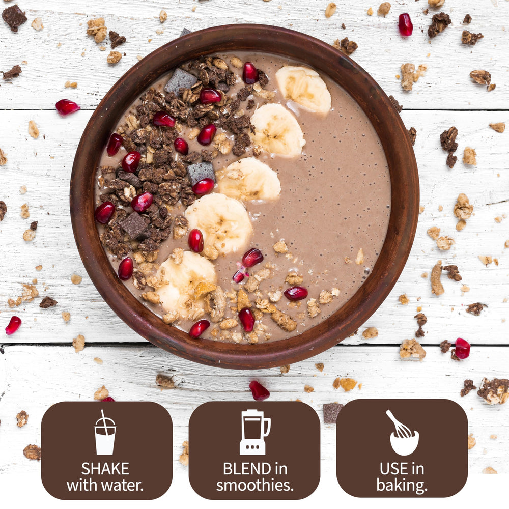 Garden of Life Meal Replacement Shakes chocolate dairy-free option on shelf.