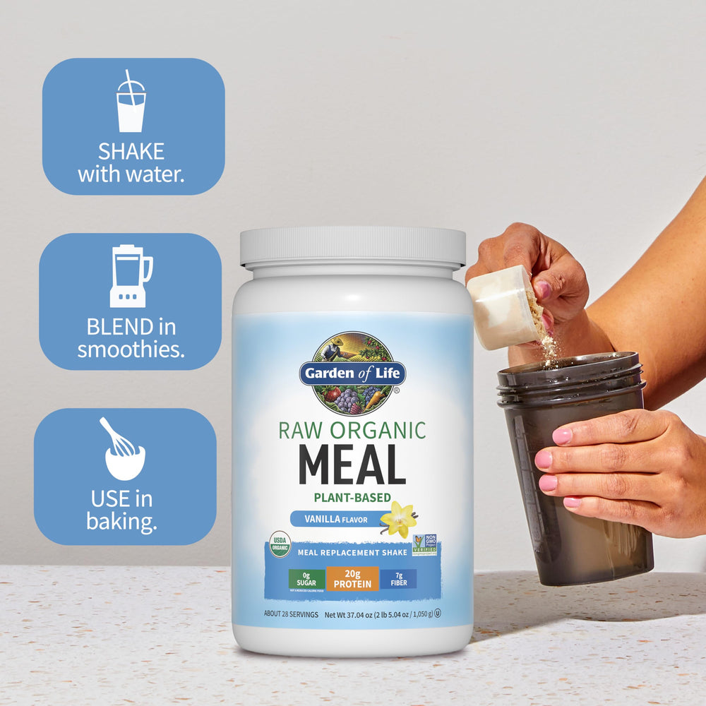 Garden of Life Raw Organic Meal with digestive enzymes supporting digestion