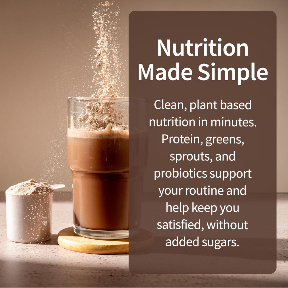 Garden of Life Raw Organic Meal Shake chocolate probiotics label reinforces digestive support.