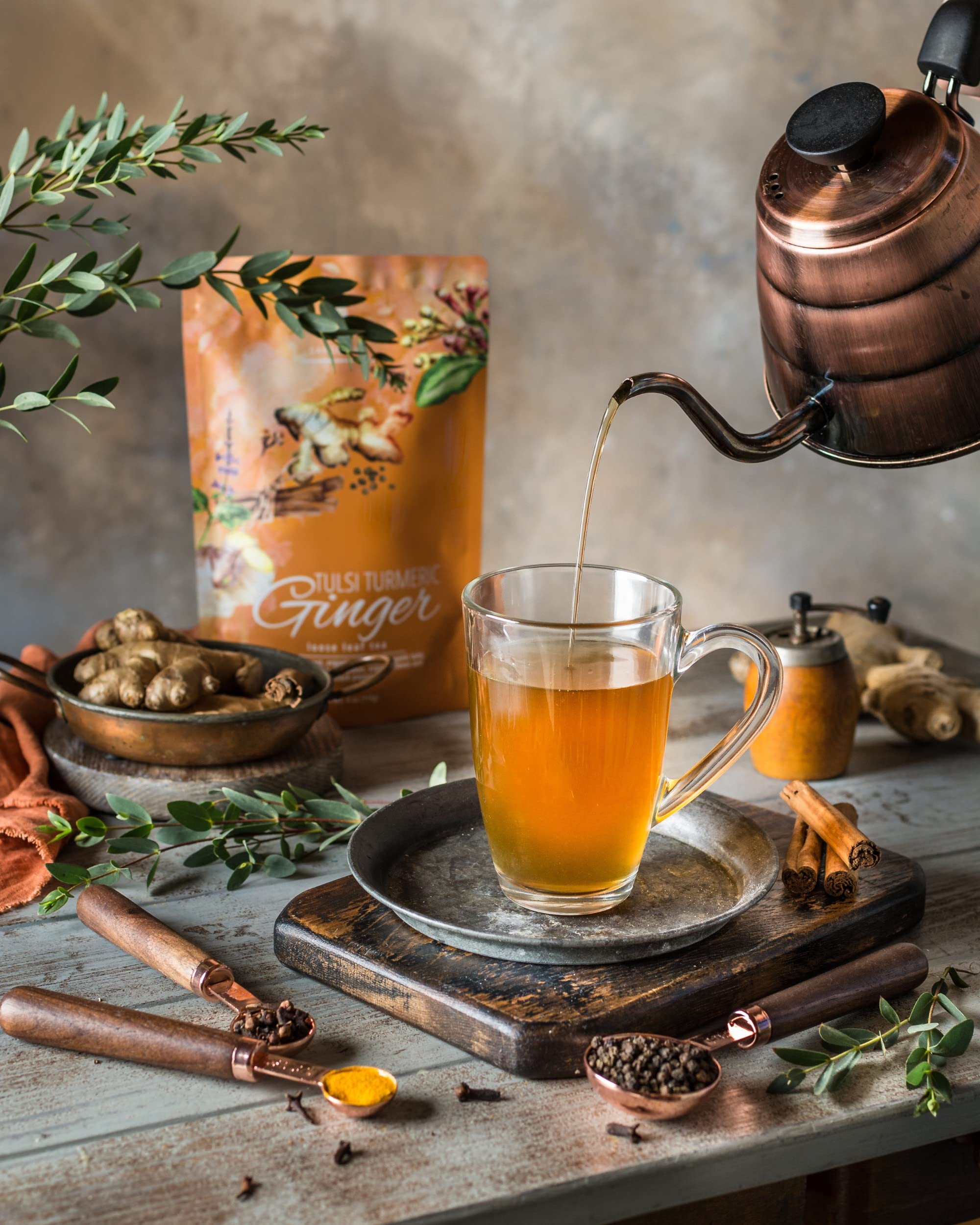 Gardenika caffeine-free herbal blend suitable for evening rituals