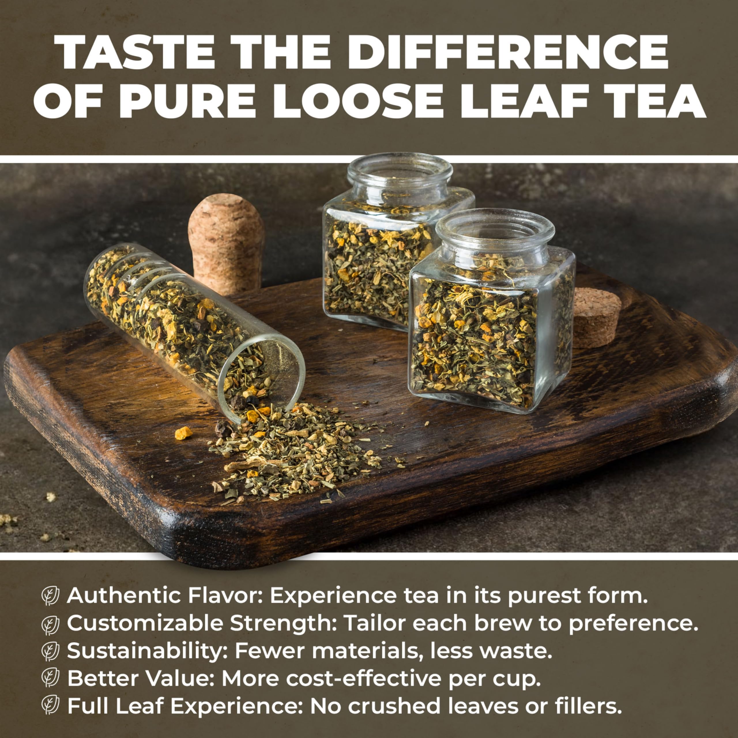 Gardenika Flamma-tea loose leaves with turmeric and peppermint.