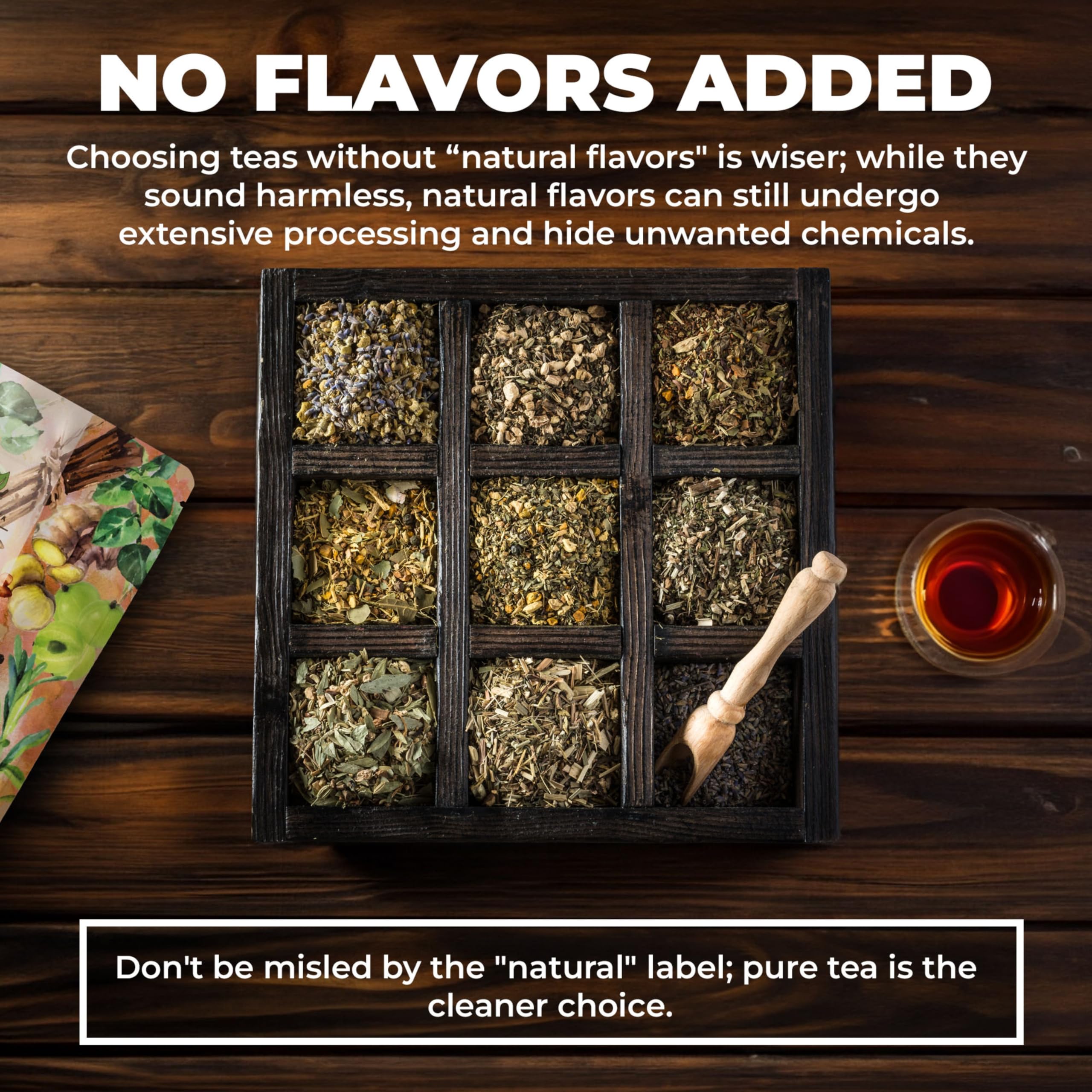 Gardenika Flamma-tea resealable pouch preserves freshness after opening.