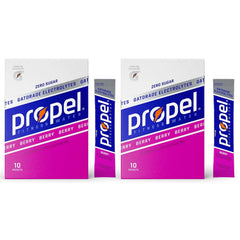 GARIZZE Propel Berry packets and box for convenient zero-sugar hydration on the go.