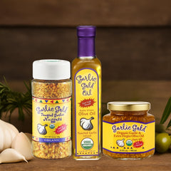 Garlic Gold sautéed vegetables in oil showcase versatile flavor boost.