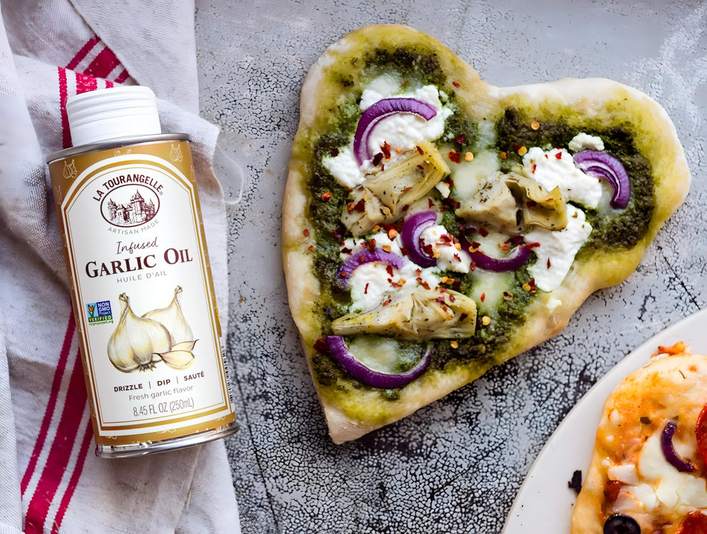 Garlic oil enhances pasta dishes with quick flavor boost