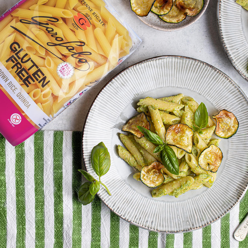 Garofalo Italy-made penne offers premium gluten-free pasta for comforting dinners.