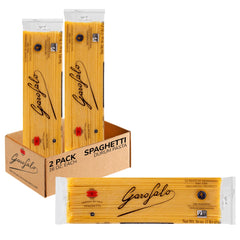 Garofalo spaghetti bronze-drawn texture clings to sauce for richer bites