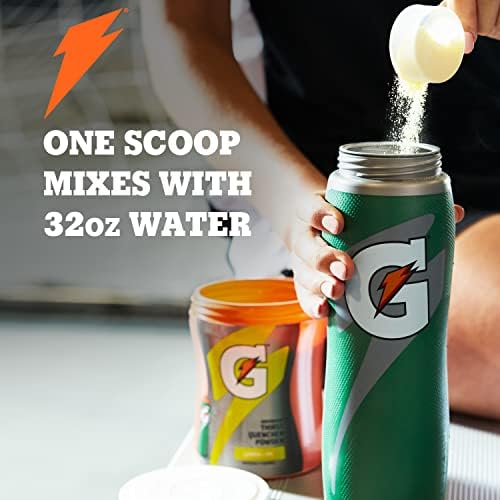 Gatorade 76.5-ounce tub shown for large-volume hydration
