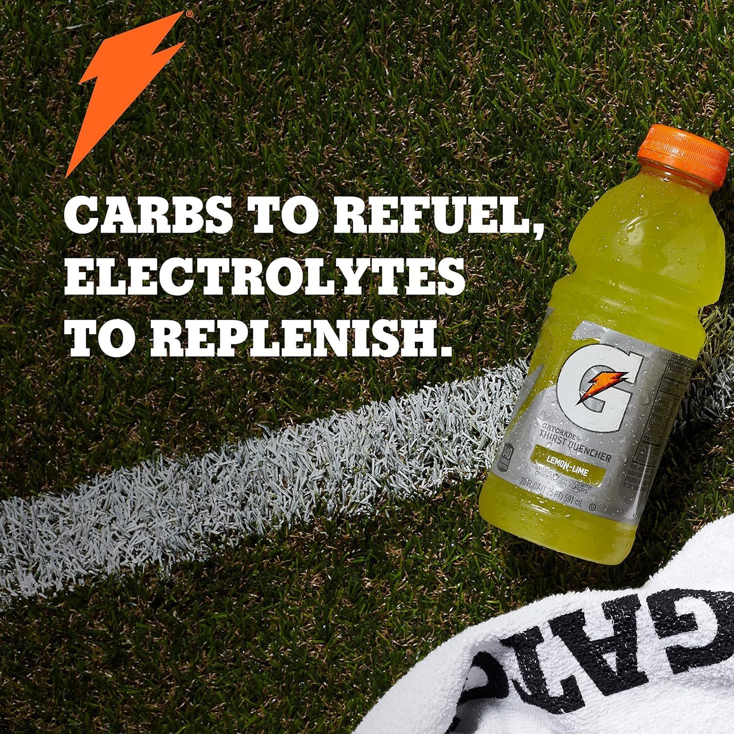 Gatorade Fierce Blue Cherry label close-up with branding details.