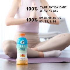 Gatorade Fit blackberry raspberry bottle offers light, electrolyte-balanced refreshment.