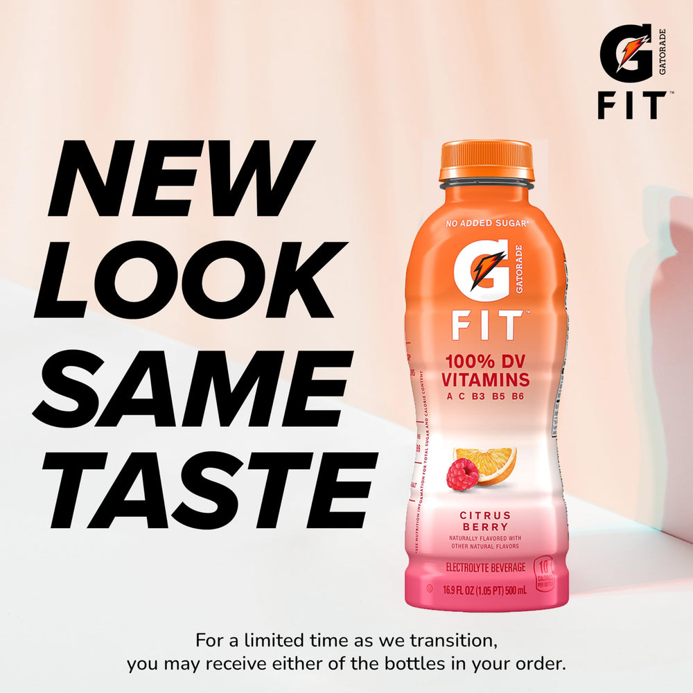 Gatorade Fit Citrus Berry being poured for post-workout hydration