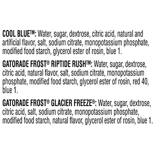 Gatorade Frost Glacier Freeze bottle in cooler ready for practice or game day