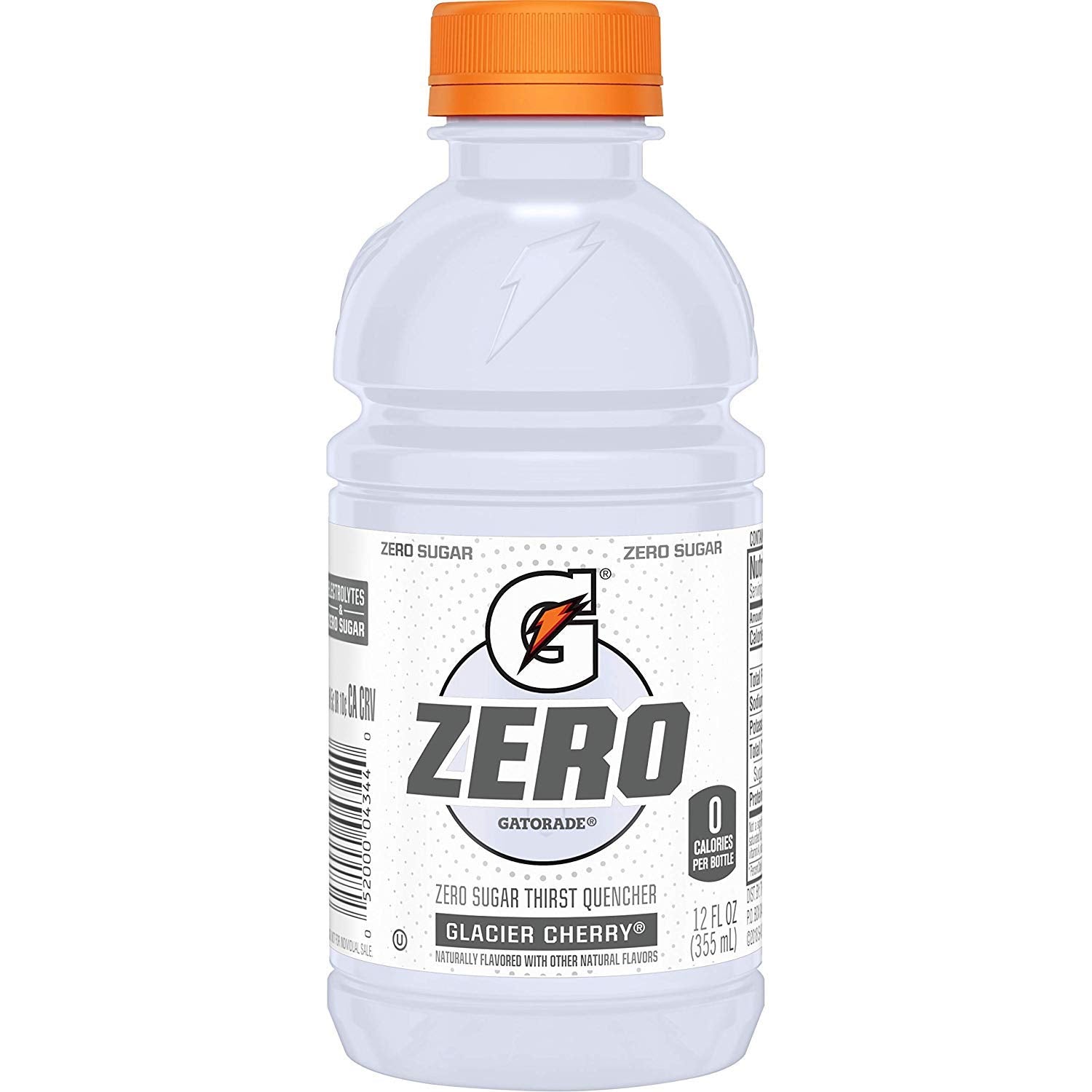 Gatorade G Zero Glacier Cherry 12oz bottle for on-the-go hydration