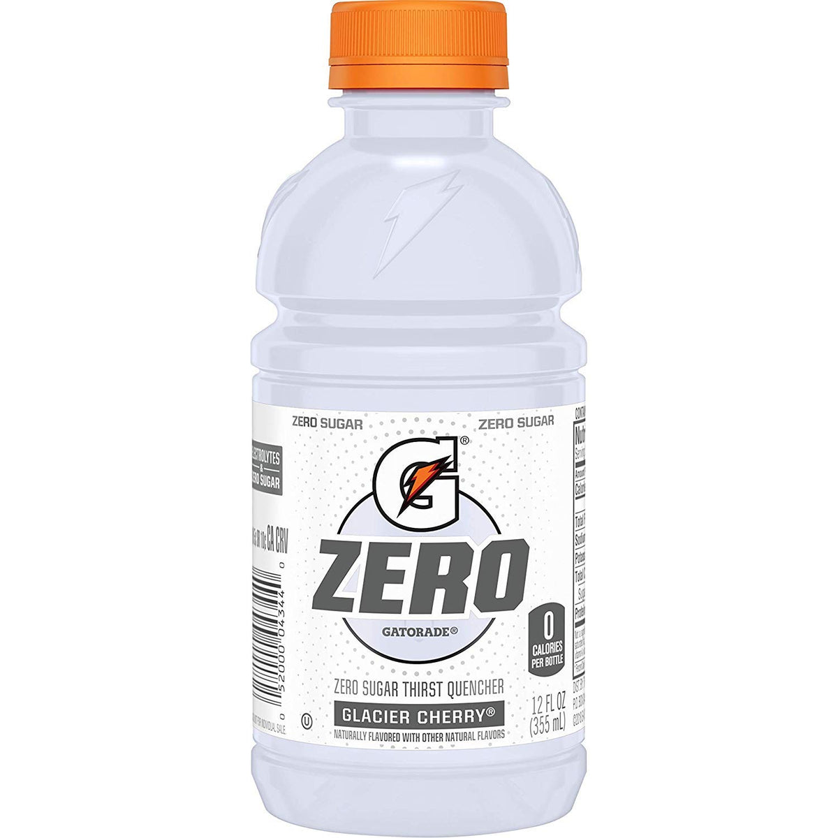 Gatorade G Zero Glacier Cherry 12oz bottle for on-the-go hydration
