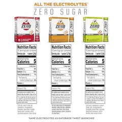 Gatorade G Zero Orange packet designed for quick electrolyte replenishment on the go.